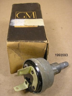 1963 Pontiac Tempest Lemans NOS wiper control switch