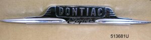 1950 Pontiac Eight all intrumental panel plate