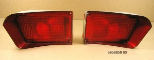 65 Pontiac Fullsize Station Wagon NOS tail lamp lens pr
