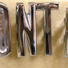 1955 Pontiac all New Hood letter set