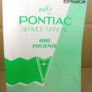 1983 Pontiac Phoenix Service Manual