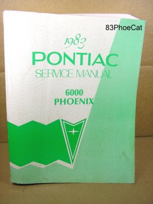 1983 Pontiac Phoenix Service Manual