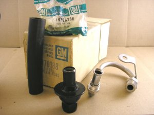 1980 1981 all Chevy NOS smog air pipe set P# 14076388
