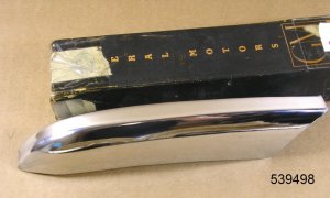 1961 62 Pontiac Tempest NOS front bumper guard LH