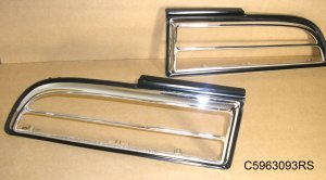 1970 73 Pontiac Firebird Tail Lamp Bezel pair New