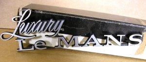 1973 Pontiac Lemans Luxury NOS trunk lid emblem NOS
