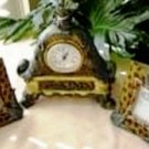 SERENGETTI HOME DECOR DESK CLOCK W/ MATCHING PHOTO FRAMES SET SERENGETTI HOME DECOR DESK CLOCK W/ MATCHING PHOTO FRAMES SET