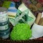 GINGER LIME 7 PC FOOT THERAPY CARE SET W/ WOVEN BASKET