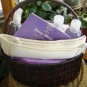 GARDEN WILD FLOWERS 7 PC BATH SET WITH WOVEN BASKET