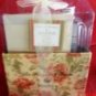 GARDEN OF ROMANCE SUNSET 2 PC BATH SET W/ MINI ORGANIZER