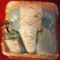 VANILLA MILK 4 PC MINI BATH SET W/ WIRE BASKET