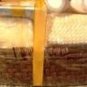 WINTER LOTUS 8 PC BATH SET IN WOVEN BASKET