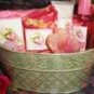 SWEET PEA EXOTIC 9 PC BATH SET W/ METAL PLANTER