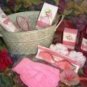 SWEET PEA EXOTIC 9 PC BATH SET W/ METAL PLANTER