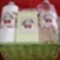 CHERRY VANILLA 4 PC BATH SET IN WOVEN BASKET