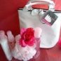 TROPICAL BURST EXOTIC ORCHID 4 PC BATH SET WITH TOTE