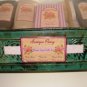 ANTIQUE PEONY 7 PC BATH SET W/ PLANTER