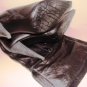 BRONX WOMEN'S BLACK OVER THE KNEE LEATHER STACKED HEEL DRESS BOOTS, SIZE 7M