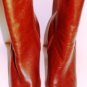 BRUNO VALENTI WOMEN'S BROWN LEATHER ANKLE BOOTS, SIZE7M