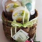 MIDNIGHT JASMINE MINI 5 PC BATH SET W/ WOVEN BASKET MIDNIGHT JASMINE MINI 5 PC BATH SET W/ WOVEN BASKET