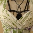 JNY WOMEN'S ANTIQUE CREAM SLEEVELESS GARDEN DRESS, SIZE 4