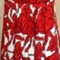 DONNA RICCO WOMEN'S STRAPLESS RED & WHITE FLORAL TUBE DRESS, SIZES 12