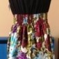 LUCIE LU ANTOINETTE SMOCK EMPIRE SLEEVELESS WATERCOLOR WOMEN'S DRESS, SIZE, 3X