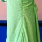 GARICA WOMEN'S RUFFLE LIME GREEN OPEN BACK W/ CRISSCROSS STRAPS DRESS, SIZES S, M, L