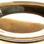 SILVER PLATED ROUND PLATTER SERVER W/ ROLLED RIM