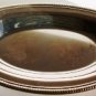 SILVER PLATED ROUND PLATTER SERVER W/ ROLLED RIM