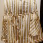 GRACIA WOMEN'S YELLOW/WHITE STRIPED STRAPLESS ROMPER, SIZES MEDIUM, LARGE