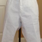 PZI CLASSIC WOMEN'S WHITE CAPRI DENIM SHORTS, SIZES 12,16 PZI CLASSIC WOMEN'S WHITE CAPRI DENIM SHORTS, SIZES 12,16