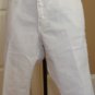 PZI CLASSIC WOMEN'S WHITE CAPRI  DENIM SHORTS, SIZES 12,16