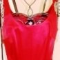 SHELLI SEGAL WOMEN'S DEEP CHERRY BOAT-NECK SHEATH DRESS, SIZE 4