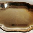 WM ROGERS SILVER PLATED BREAD SERVER W/ CURL RIM