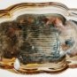 WM ROGERS SILVER PLATED BREAD SERVER W/ CURL RIM