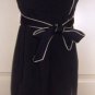 EVA FRANCO WOMEN'S BLACK/BEIGE TRIM STRAPLESS RILEY DRESS, SIZE 10