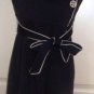 EVA FRANCO WOMEN'S BLACK/BEIGE TRIM STRAPLESS RILEY DRESS, SIZE 10