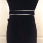 EVA FRANCO WOMEN'S BLACK/BEIGE TRIM STRAPLESS RILEY DRESS, SIZE 10