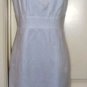 FOCUS 2-PC WOMEN'S WHITE ELBOW SLEEVE JACKET W/ V-NECK DRESS, SIZE 8
