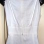 FOCUS 2-PC WOMEN'S WHITE ELBOW SLEEVE JACKET W/ V-NECK DRESS, SIZE 8