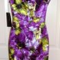 JNY WOMEN'S SLEEVELESS MULTI-FLORA V-NECK SPRING FEVER DRESS, SIZES 6,8