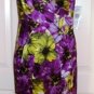 JNY WOMEN'S SLEEVELESS MULTI-FLORA V-NECK SPRING FEVER DRESS, SIZES 6,8
