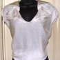 BLACK LINE WOMEN'S BLACK MINI SKIRT W/ SLEEVELESS WHITE KNIT TOP, SIZES SM SKIRT, 10 TOP