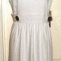 MUSE SLEEVELESS IVORY WOMEN'S DRESS W/ LARGE COLLAR, SIZES 4