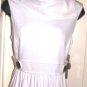 MUSE SLEEVELESS IVORY WOMEN'S DRESS W/ LARGE COLLAR, SIZES 4