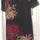 JNY  WOMEN'S MULTI-FLORAL PRIINTED BALLOON SLEEVE SHIRT DRESS, SIZE 8