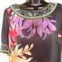 JNY WOMEN'S MULTI-FLORAL PRIINTED BALLOON SLEEVE SHIRT DRESS, SIZE 8