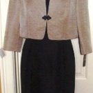 TAHARI WOMEN'S CHAMPANE/BLACK JACKET DRESS, SIZES 12,14 TAHARI WOMEN'S CHAMPANE/BLACK JACKET DRESS, SIZES 12,14