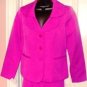 ISABELLA 2 PC WOMEN'S SWANKY FUCSHIA SUIT JACKET, SIZES 8